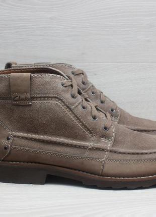 Замшеві чоловічі черевики clarks оригінал, розмір 46