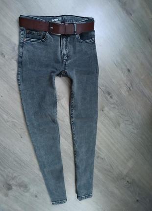 Модные джинсы скины zara и ремень в подарок