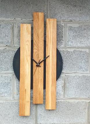 Дизайнерские деревянные часы большой для интерьера, настенные ...