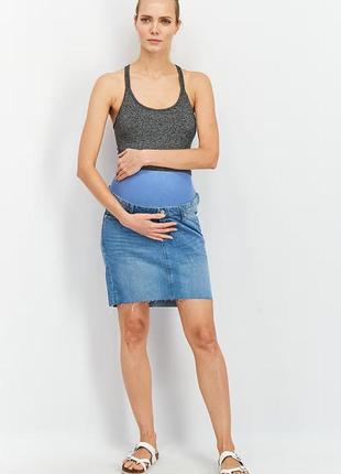 Джинсовая юбка h&m для беременных, s