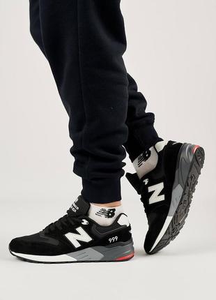 Мужские кроссовки new balance 999 black white gray