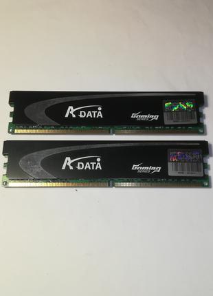 Комплект памяти Adata DDR2 2X2Gb 800MHz PC2 6400U (AD2800G002GOU)