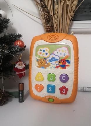 Интерактивный детский планшет развивающая игрушка