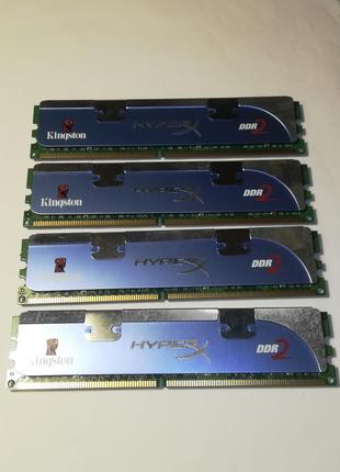 Комплект оперативной памяти Kingston HyperX DDR2 4Gb (4x2Gb)