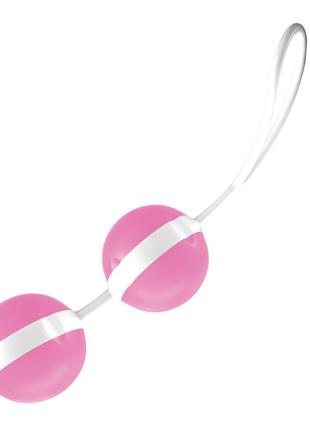 Вагинальные шарики Joydivision Joyballs Trend, розово-белые, 3...