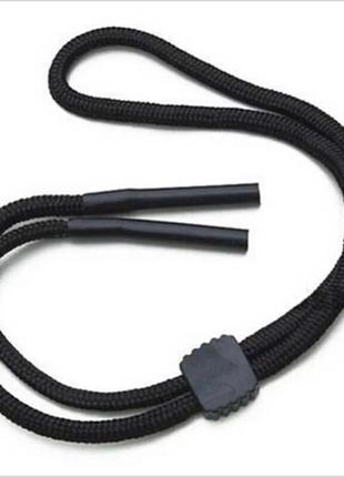 Спортивный шнурок для очков с зажимом - черный