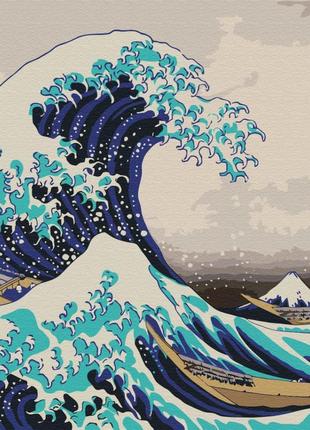 Картина за номерами Brushme Велика хвиля в Канагаві Хокусай 40...