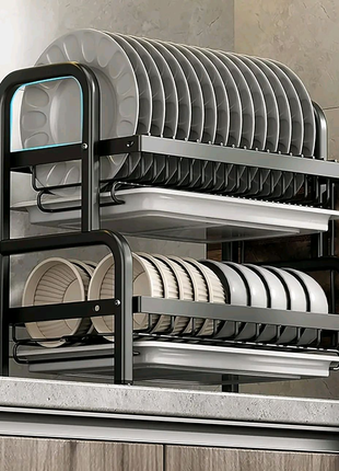 Органайзер для сушки и хранения посуды металл 2 яруса Bawl Rack (