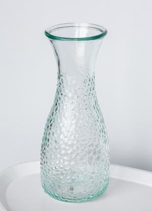 Стеклянная ваза для декора и цветов 22,5 см