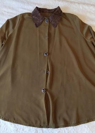 Блуза з мокрого шовку і склянними гудзиками hendmei