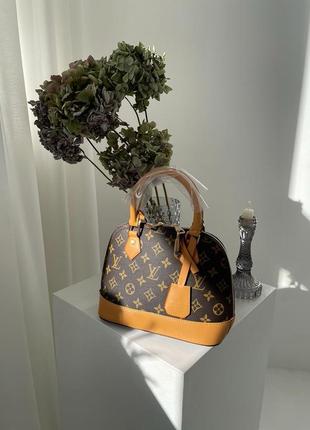 Женская сумка louis vuitton alma brown