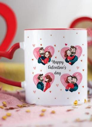 Чашка в день Святого валентина день влюбленных