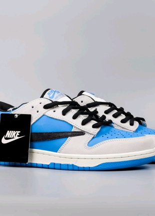 Чоловічі кросівки Nike SB Dunk Low x Travis Scott PlayStation blu