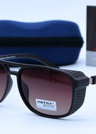 Поляризационные очки matrix с коричневыми линзами