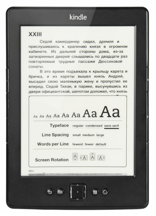 Електронна книга Amazon Kindle 5-го покоління 6" Black, E-reader,