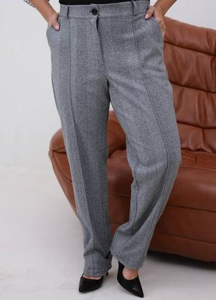 Супер стильные шерстяные брюки классика большие размеры с 46 п...