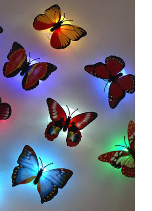 Светодиодный ночник в виде бабочки, меняющий цвет светильник
