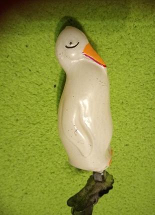 Старинная елочная игрушка пингвин