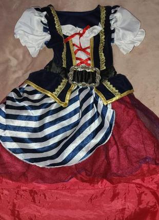Платье пиратка на 3-5 лет