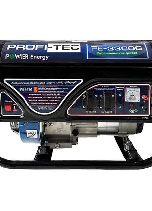 Бензиновый генератор PROFI-TEC PE-3300G (3.3 кВт, ручной стартер)