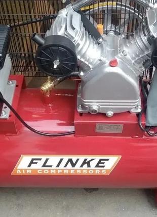 Компрессор FLINKE 100 л, 3 кВт, 220 В, 8 атм, 500 л/мин., 2 ци...