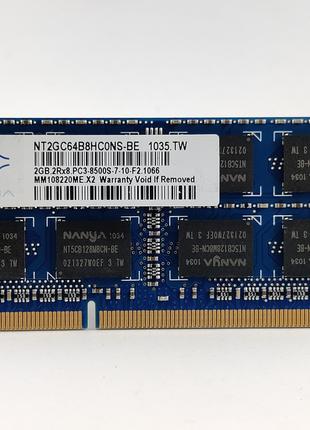 Оперативная память для ноутбука SODIMM Nanya DDR3 2Gb 1066MHz ...