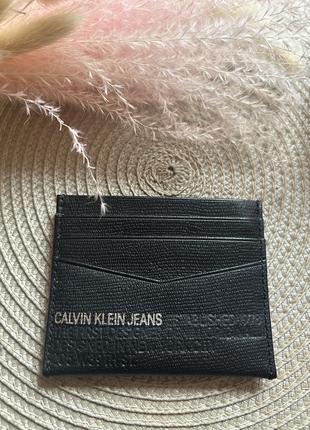 Кардхолдер чоловічий шкіряний Calvin Klein