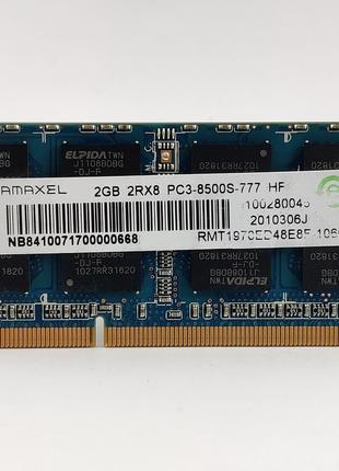Оперативная память для ноутбука SODIMM Ramaxel DDR3 2Gb 1066MH...