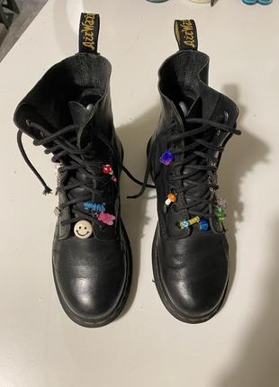 Dr. martens, мартинсы, мартенсы, оригинал, 38, 24 см, кожа