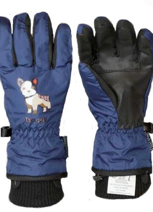 Детские перчатки Echt горнолыжные, темно-синий (C082-navy) - 6...