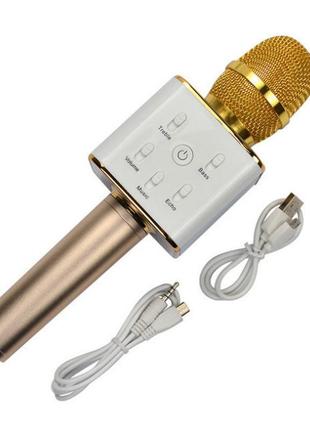 Микрофон q-7 wireless gold. цвет: золотой