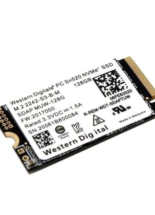 SSD для ноутбука M.2 2242 128GB WD SN520 NVME
