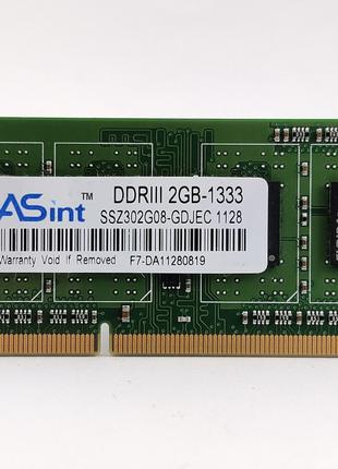 Оперативная память для ноутбука SODIMM ASint DDR3 2Gb 1333MHz ...