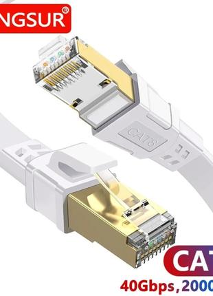 Высокоскоростной ethernet-кабель ( интернет-кабель) плоский ca...