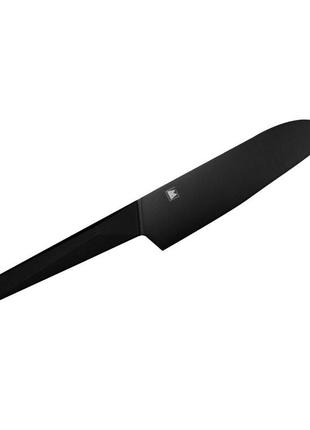 Кухонный японский нож Сантоку 170 мм Satake Black (806-824)