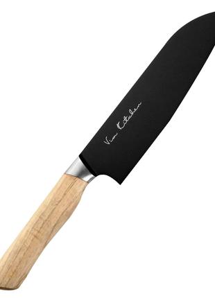 Кухонный японский нож Сантоку 170 мм Satake Black Ash (807-630)
