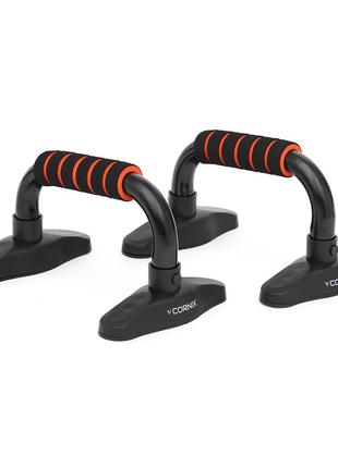 Упори для віджимань Cornix Push-up Bars XR-0168 Black/Orange