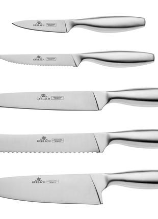 Набор из 5 кухонных ножей и подставки Gerlach Fine (5901035502...