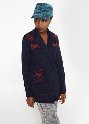 Новый дизайнерский брендовый жакет пиджак блейзер гранж