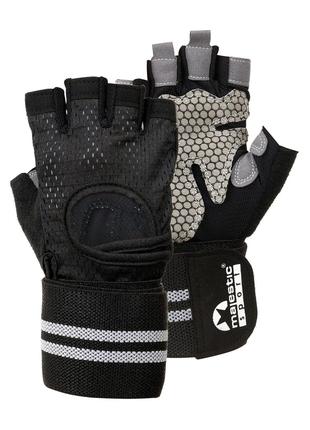 Рукавички для фітнесу Majestic Sport M-LFG-G-M (M) Black