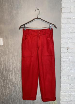 Теплые укороченные брюки брюки брюки laquilone, xs-s