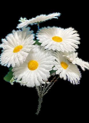 Искусственные цветы Букет Ромашки белой, 9 голов, 390 мм