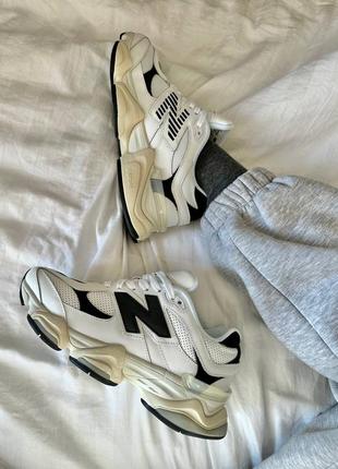 Кроссовки nb 9060 white/black fur