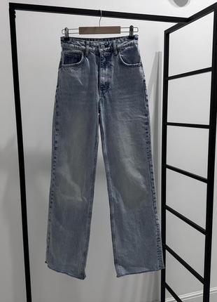 Плотные длинные джинсы zara