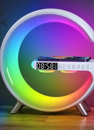 Настольная смарт лампа часы с Bluetooth колонкой G-Smart RGB G...