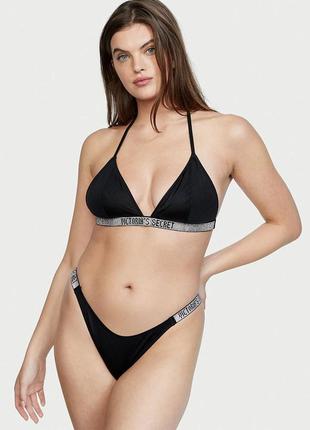 Купальник со стразами victoria's secret swim shine strap