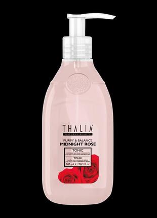 Очищуючий тонік для обличчя thalia з рожевою водою, 300 мл