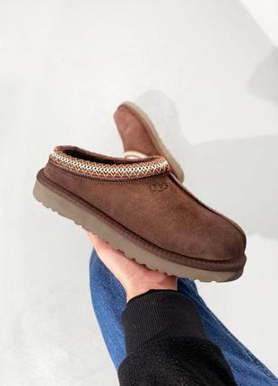 Угг сліппер ультра міні коричневі шльопанці ugg tasman brown s...