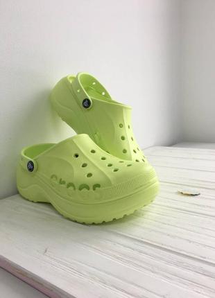 Крокс баябенд платформа клог мьятні crocs bayaband platform cl...