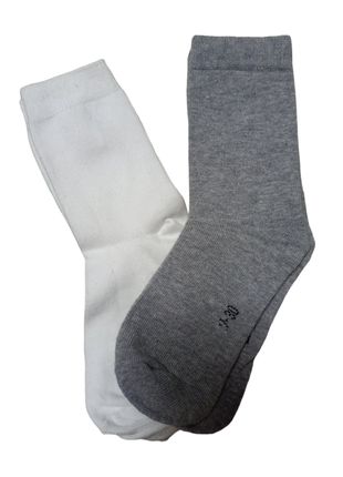 Шкарпетки білі/сірі